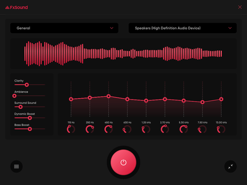 FXsound new visualizer